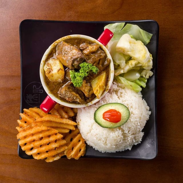 Curry Beef Stew with Rice.