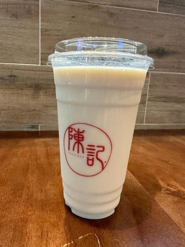 Iced Cold Soy Milk.