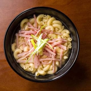 BC09 Ham Macaroni in Soup (Garlic Butter Toast + Scramble Egg)